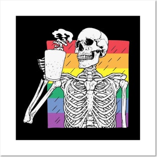 skull pride Posters and Art